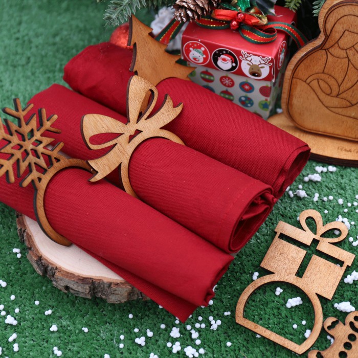 Mix Portatovaglioli Segnaposti per l'Allestimento della tavola di Natale