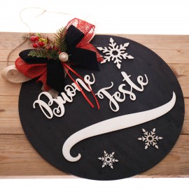 Fuoriporta di Natale Linea Black and White
