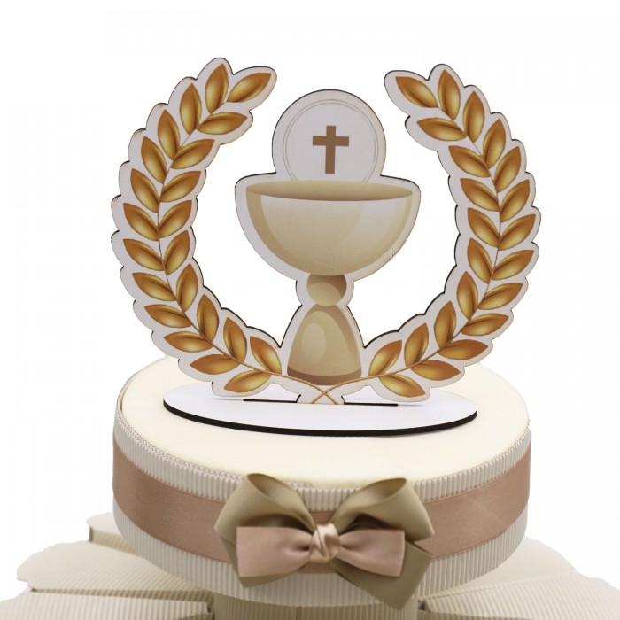 Centrale Calice Prima Comunione Cake Topper in Omaggio