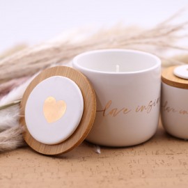 Candele Love Inside Con Coperchio In Legno in Scatola Da Cerimonia