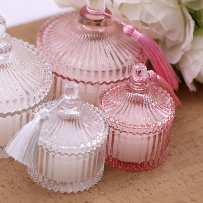 Candele Profumate Linea Crystal Confezionate in Scatola da Cerimonia