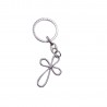 Croce a Fiore Silver Bomboniera Portachiave Fai da Te