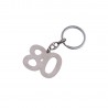 Portachiave Silver con numero 80