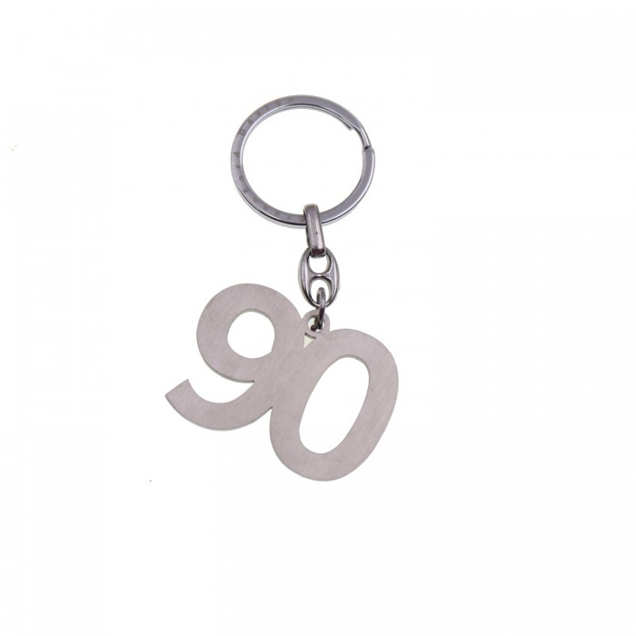 Bomboniera Portachiave Silver con numero 90 Bomboniera Portachiave Silver con numero 90