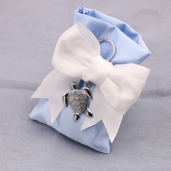 Bomboniera Tartaruga Fortunata Satin Ideale Per Evento Tema Mare