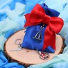Bomboniera Sacchetto Per Ragazzo Barchetta e Vela Silver e Blu Compleanno