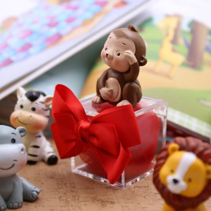 Animali della Savana Bomboniere Battesimo scatoline portaconfetti - viale magico bomboniere