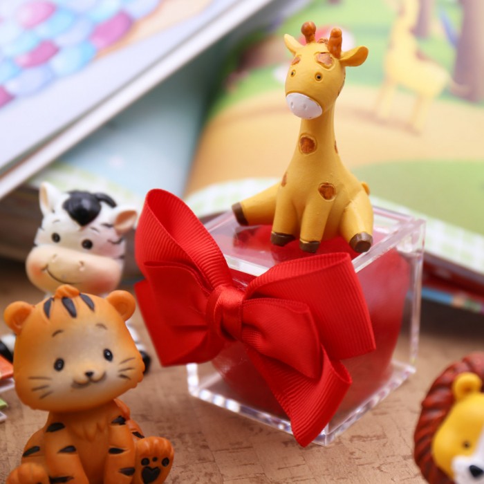 Animali della Savana Bomboniere Battesimo scatoline portaconfetti - viale magico bomboniere