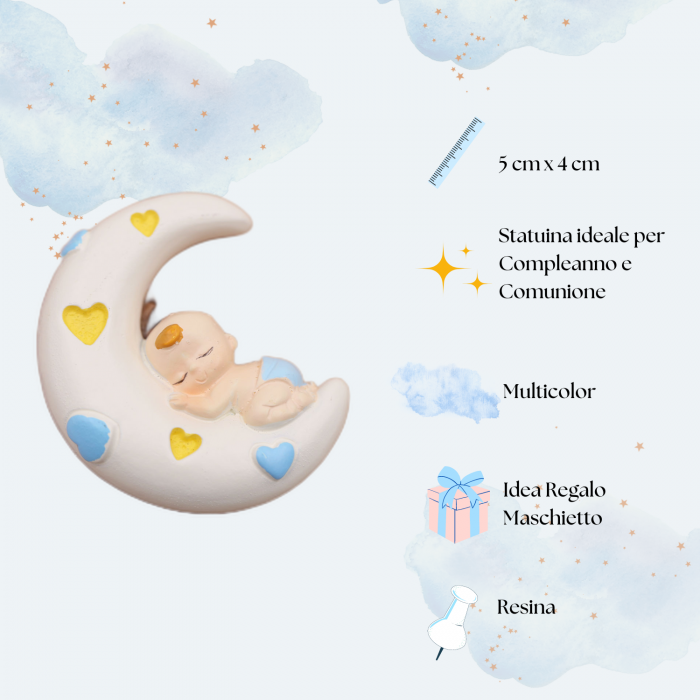 Torta Bomboniere Nascita Maschio Dolce Bimbo Dormiglione