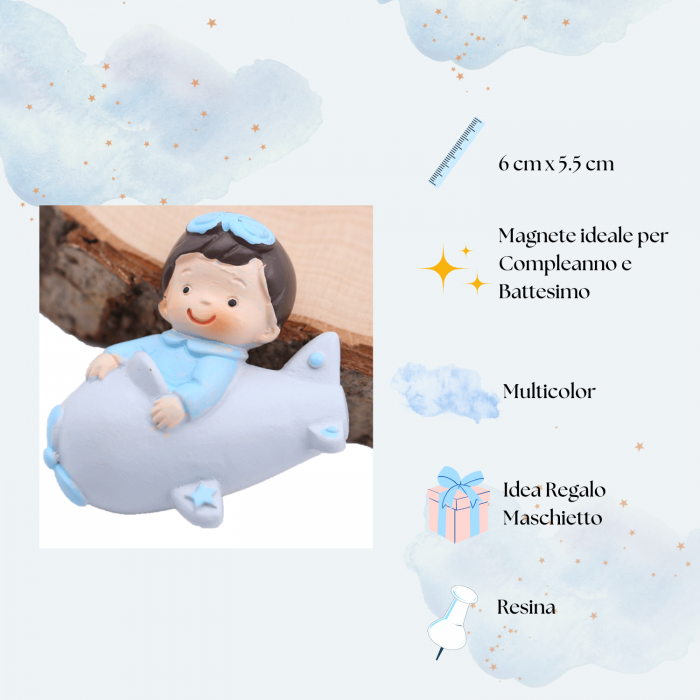 Pilota in viaggio Bomboniere Prima Comunione Ragazzo