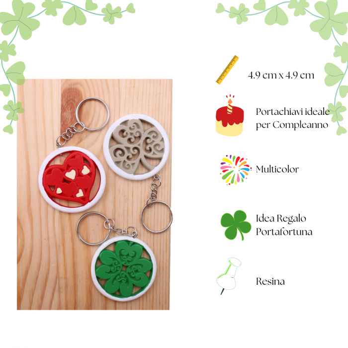 Amuleti Portafortuna Portachiavi Su Torta Bomboniere