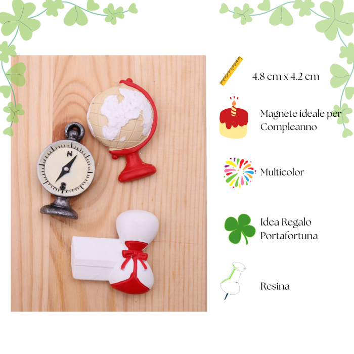 Tema Viaggio Bussola, Clessidra e Mappamondo torta bomboniere