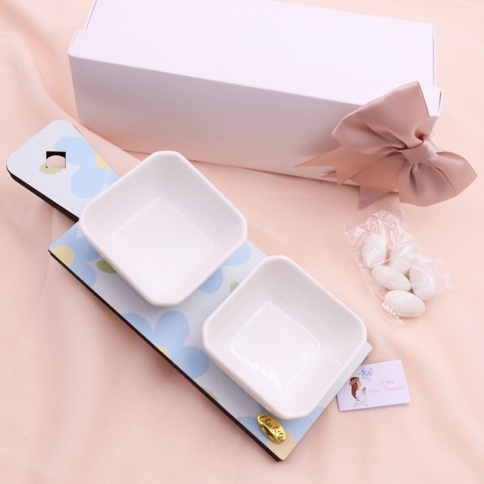 Antipastiera Garland of Flowers Confezionata In Scatola Da Cerimonia