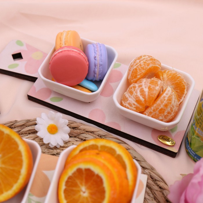 Antipastiera Garland of Flowers Confezionata In Scatola Da Cerimonia