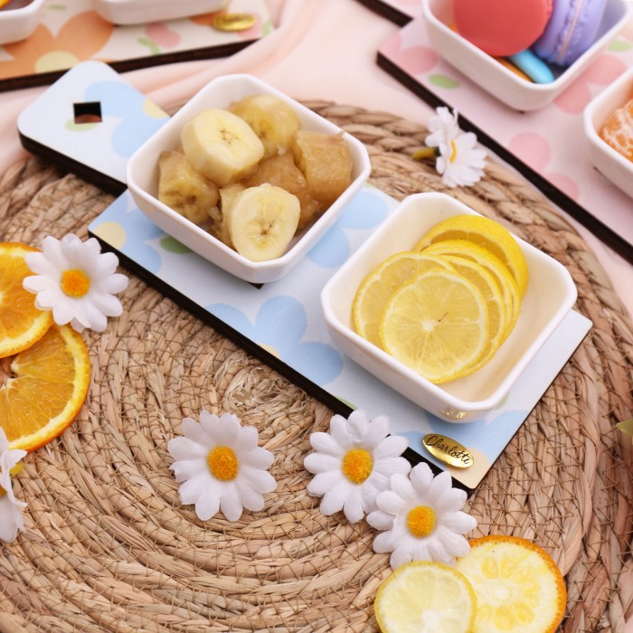 Antipastiera Garland of Flowers Confezionata In Scatola Da Cerimonia