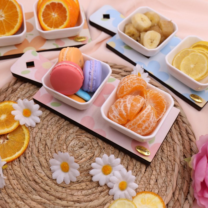 Antipastiera Garland of Flowers Confezionata In Scatola Da Cerimonia