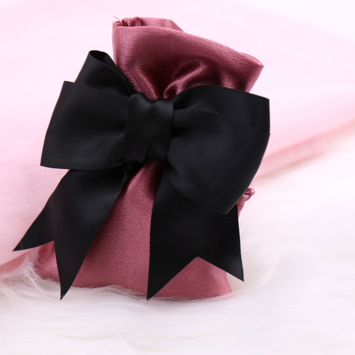 Sacchetto Morbido Confezionato In Colorazione Rosa Malva