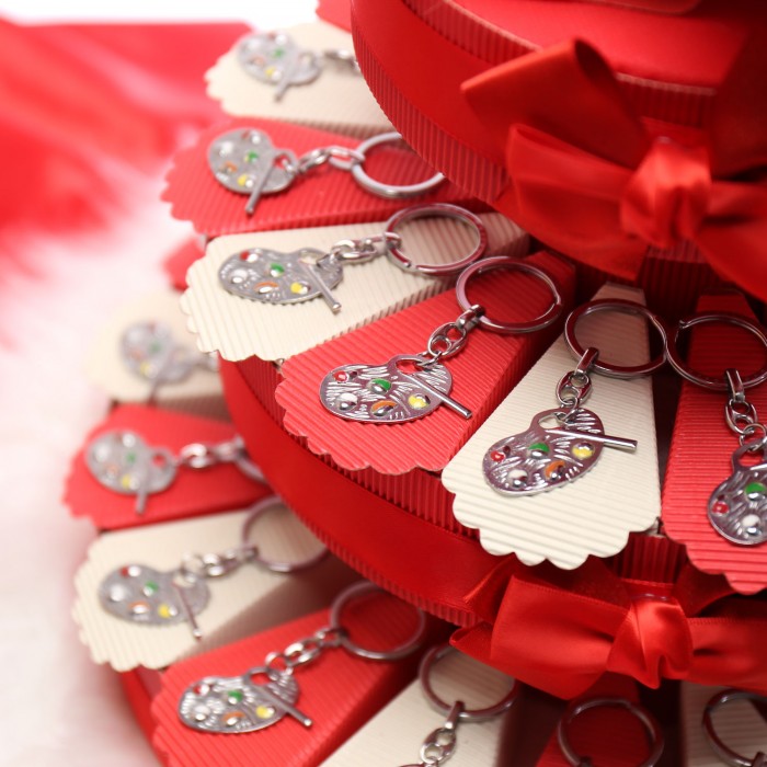 Torta Bomboniera Portachiavi Tavolozza Color