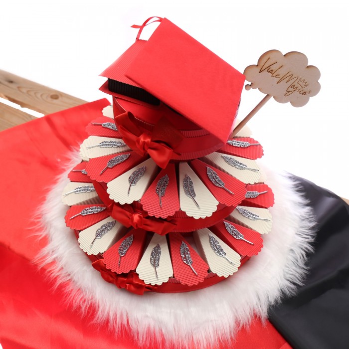 Torta Bomboniera Pennino Laurea In Lettere