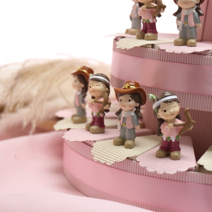 Torta Bomboniera Statuine Bimbe Indiane ideale per Compleanno e Comunione