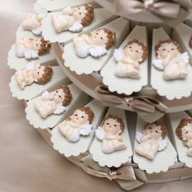 Dolci Angeli Con Aureola Torta Magnete Mix ideale per Battesimo