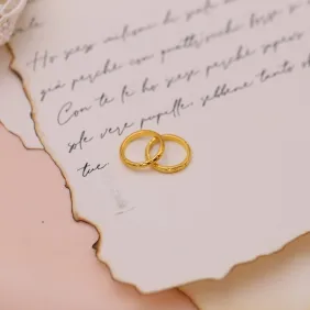 Applicazione in metallo cromato Fedi Dorate per matrimonio