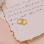 Applicazione in metallo cromato Fedi Dorate per matrimonio