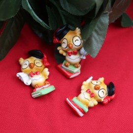 Magnete Mix Gufetti laurea con papillon
