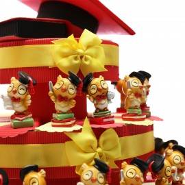 Torta Bomboniera Mix Gufetti laurea con papillon