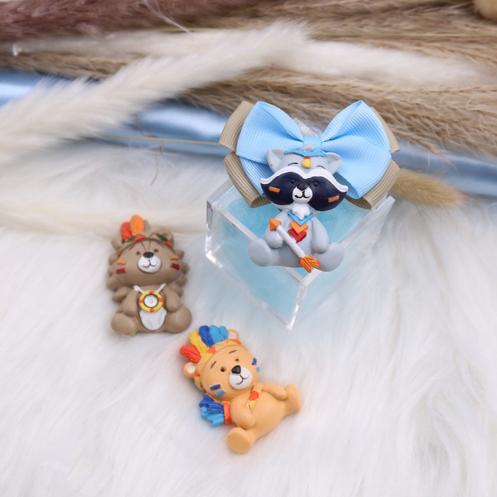 Plexiglass con Animaletti Indiani Magneti