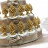 Torta Bomboniera Pigne Siciliane Magnete in versione Oro