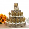 Torta Bomboniera Pigne Siciliane Magnete in versione Oro