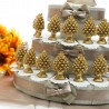 Torta Bomboniera Pigne Siciliane Magnete in versione Oro