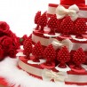Pigna Siciliana Rossa su Torta Bomboniera ideale Matrimonio, Promessa, Compleanno
