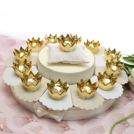 Corona Royal su Torta Bomboniera Maxi Fettine