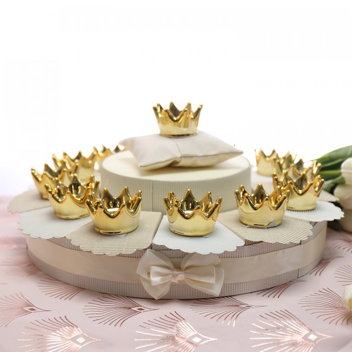 Corona Royal su Torta Bomboniera Maxi Fettine