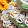 Torta Bomboniera Animaletti Safari con Papillon Oro Magnete