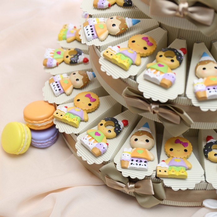 Torta Bomboniera Baby Biscottini Magnete