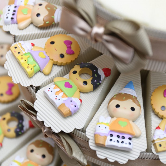 Torta Bomboniera Baby Biscottini Magnete