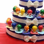 Torta Bomboniera Portachiave Palloncino Rainbow Idea Compleanno