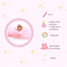 Principessa Ballerina Con Tutù Rosa Statuina Maxi In Scatola Da Cerimonia