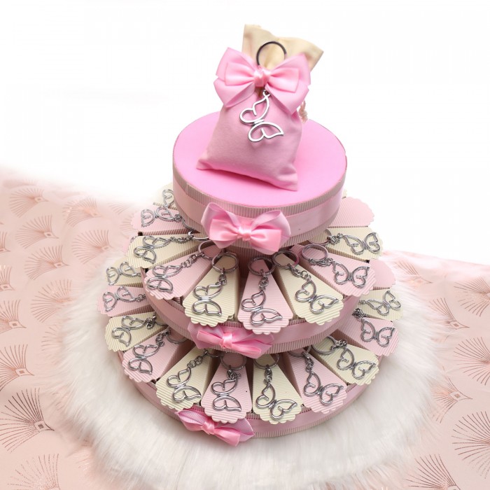Farfalla Silver su Torta Bomboniera