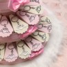 Offerte Bomboniere Battesimo Torta Confetti con Ciondolo Cuore Alato