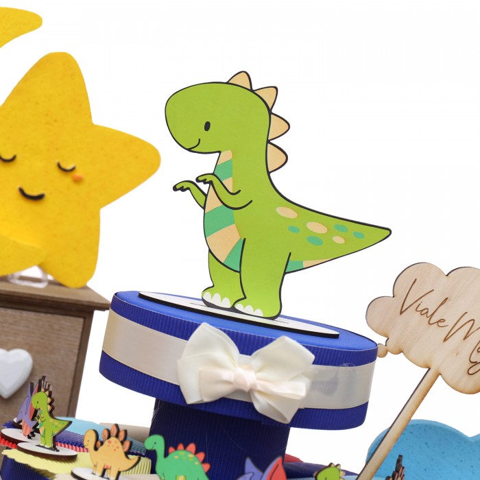 Baby Dinosauro Su Torta Bomboniera Idea Compleanno e Comunione