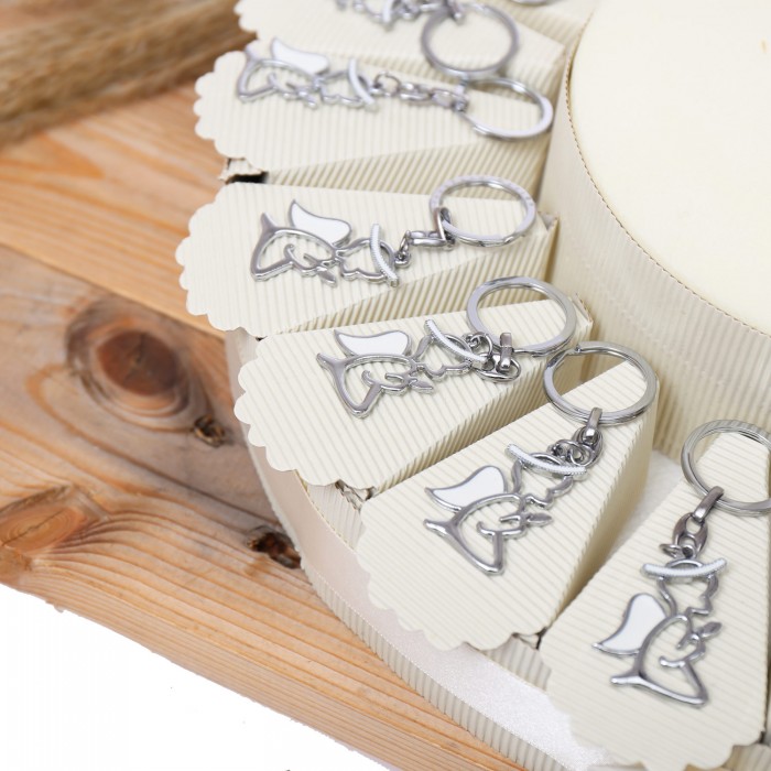 Torta Bomboniera Sacro Angelo Bianco con Ali Idea Comunione
