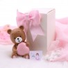 Bomboniera Confezionata Statuina Maxi Dolce Orsetta con Cuore Rosa
