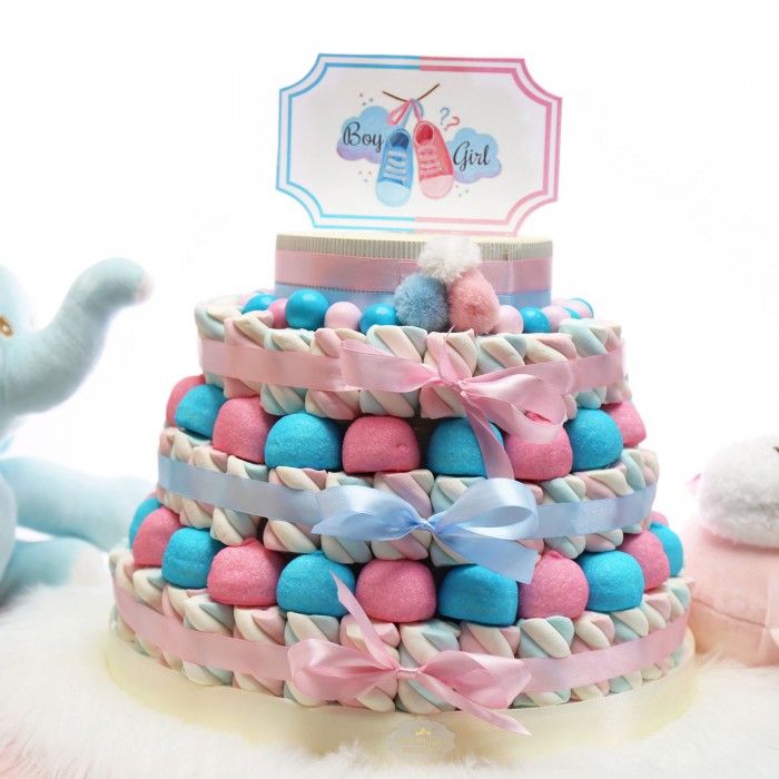 Gender Reveal Party Torta Marshmallow Gender Reveal Party Torta Marshmallow
