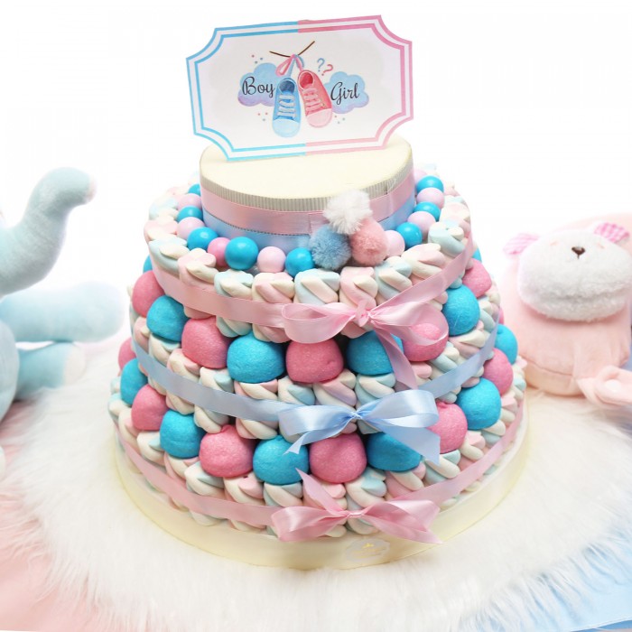 Gender Reveal Party Torta Marshmallow