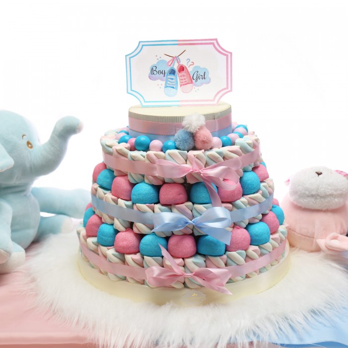Gender Reveal Party Torta Marshmallow