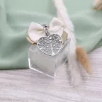 Portachiave L'Albero del Cuore su Plexiglass Bomboniere Confezionate